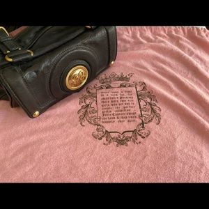 Juicy Couture Black Leather Purse - with Dust Bag